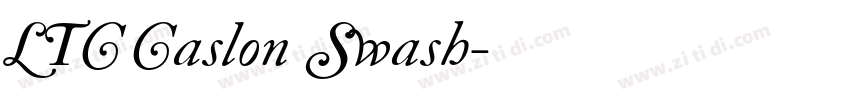 LTC Caslon Swash字体转换 LTC Caslon Swash字体转换